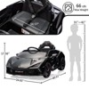 12V Ride On Car for Kids, Licensed Lamborghini Electric Vehicle, Remote Control, Bluetooth, USB, Music, Headlights, Sports Toy - 2 of 4