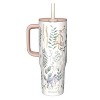 Zak Designs Winnie The Pooh 30oz Stainless Steel Vacuum Sutton Slim Straw Tumbler with Handle - 2 of 4