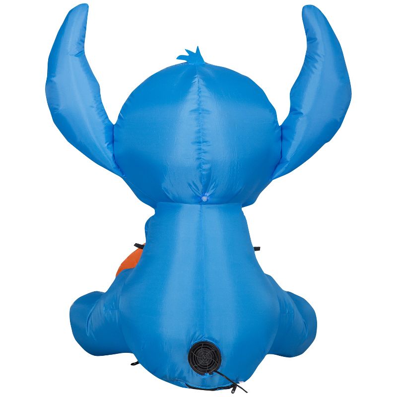 Gemmy Airblown Inflatable Stitch w/JOL Disney, 3 ft Tall, Multi, 4 of 6