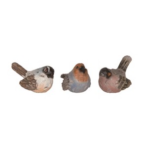 Transpac Small Resin Painterly Bird Set of 3 Spring Home Decorations - 1 of 1