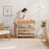 Comfy Cubs Baby Changing Table - Sturdy Wood Construction, Easy to Assemble with Two Open Shelves - 3 of 4