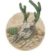 Men's Design By Humans Deer Cactus 2 By kelelowor T-Shirt - 2 of 4