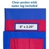 Carson Dellosa Education Chairback Buddy™ Pocket Chart, Blue/Red, Pack of 2 - 4 of 4