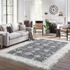 Vintage Rug Non Slip Non Shedding Washable Rug Bordered Printed Low Pile Soft Distressed Foldable Carpet for Bedroom Living Room Office Nursery - 2 of 4