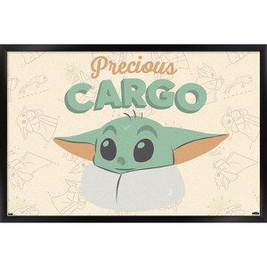 Trends International Star Wars: The Mandalorian - Grogu Precious Cargo Framed Wall Poster Prints - 1 of 4