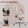 TiramisuBest Microfiber Executive Office Chair: Flip-up Arms, Adjustable Height, Tilt & 360¡ã Swivel - 4 of 4