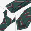 INSPIRE CHIC Men's Stripe Print Self-Tied Crown Flowers and Anchor Necktie for Graduation School Uniform College 1 Pc - 3 of 4