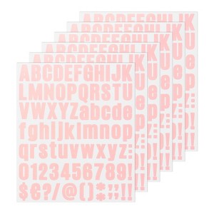 Unique Bargains Waterproof Vinyl Self-Adhesive Mailbox Alphabet Stickers 12 Sheets - 1 of 4