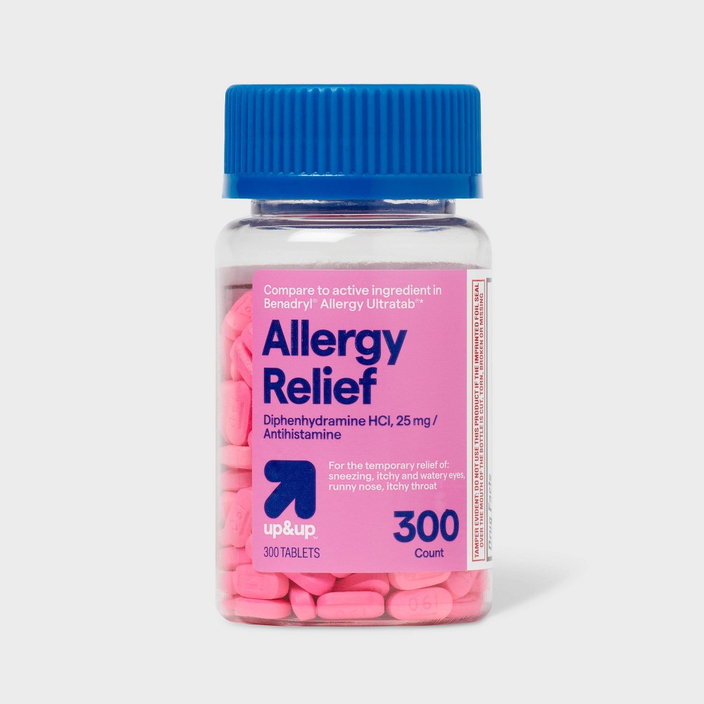 Diphenhydramine HCI Allergy Relief Tablets - 300ct - up & up