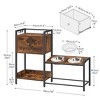 Elevated Dog Bowl Stand with 2 Stainless Steel Bowls Raised Dog Bowl - 3 of 4
