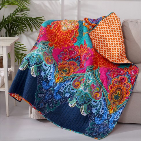 Mackenzie Bohemian Quilted Throw - Levtex Home : Target