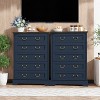 ORRD Farmhouse Style Bedroom 5 Drawer Dresser, 31.5'' Wooden Chest of Drawers with Metal Handles for Living Room, Hallway, Closet (Gray) - 3 of 4