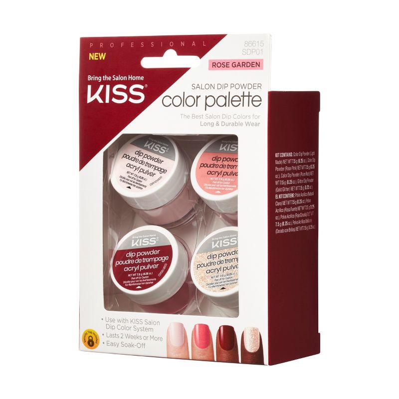 KISS Salon Dip Color Palette - Rose Garden - 4ct, 5 of 7