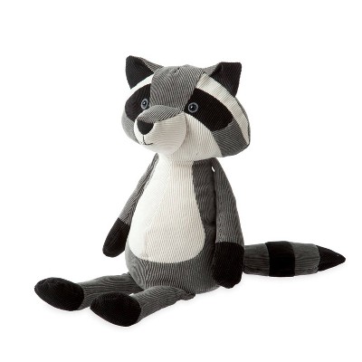 Folksy Foresters Raccoon Manhattan Toy Corduroy Plush Stuffed 14" Grey Black