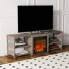 HOMLUX Fireplace TV Stand for up to 75" TV with Storage Shelves - 4 of 4