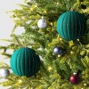 2ct Christmas 200mm Flocked Ribbed Glitter Ornament Set - Wondershop™ - 2 of 4