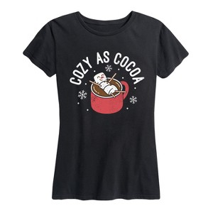 Women's - Instant Message - Cozy as Cocoa- Women's Short Sleeve Graphic T-shirt Short Sleeve Graphic T-Shirt - 1 of 4
