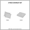 Sapphtopaz 3 Piece King/Cal King Velvet Quilt Set with 1 Quilt and 2 Pillow Shams,Comforter Set Coverlet for All Seasons,Machine Washable - 3 of 4