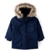 The Children's Place Baby Long Sleeve Midweight Microfleece Lined Utility Parka Jacket - 2 of 4