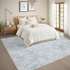 Area Rug - Modern Non-Slip Low Pile Stain Resistant Carpet, Soft Checkered Indoor Rug for Living Room Bedroom Dining Room - 3 of 4