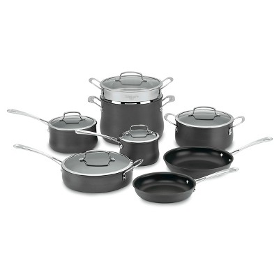 Cuisinart Contour 13pc Hard Anodized Cookware Set - 64-13 : Target