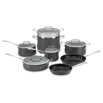  Cuisinart 17-Piece Cookware Set, Chef's Classic Nonstick Hard  Anodized, 66-17: Home & Kitchen