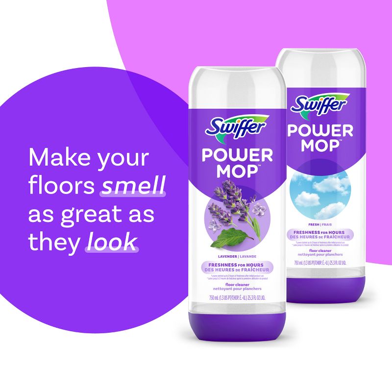 Swiffer Lavender Power Mop Floor Cleaning Solution, 5 of 18