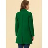 INSPIRE CHIC Women's Notched Lapel Double Breasted Raglan Sleeve Winter Coat - 4 of 4