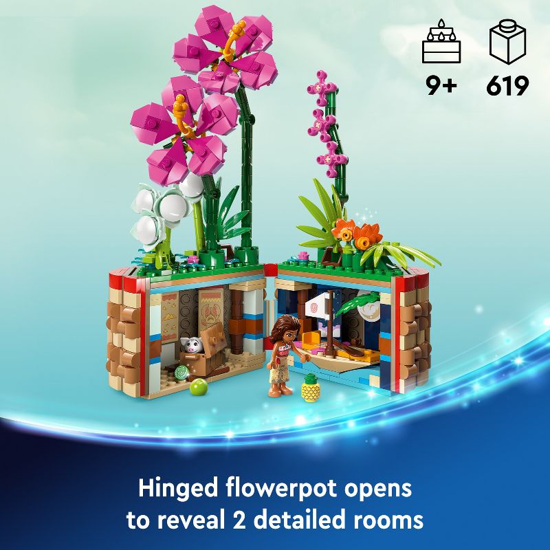 LEGO Disney Moana&#39;s Flowerpot Buildable Flower Toy and Mini Doll 43252, 4 of 10