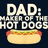 Men's Design By Humans Dad Maker Of The Hotdogs By MeowShop T-Shirt - 2 of 2