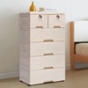 YIYIBYUS Plastic Storage Cabinet with 6 Drawers, Bedroom Closet Drawers Tall Dresser Organizer - 2 of 4