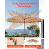 VEVOR Tiki Umbrella, 9 ft Thatched Patio Umbrella with Tilt, Hawaiian Style Beach Parasol with Durable PP Thatch and 8 Metal Ribs, Original Color - 4 of 4