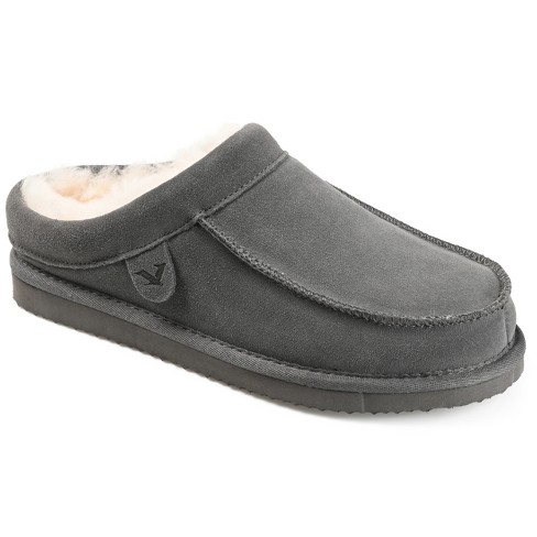 Territory Oasis Genuine Sheepskin Moccasin Clog Slipper Grey 8 : Target