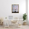 Stupell Industries Modern Vivid Drip Silhouette Couple Framed Floater Canvas Wall Art - 2 of 4