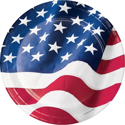 24ct Patriotic Flag Disposable Paper 