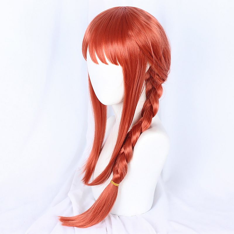 Unique Bargains Women's Wigs 28" Red with Wig Cap Long Hair, 3 of 7