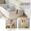 Skyzone Whelping Box for Dogs & Puppies - Adjustable Entrance, Waterproof Pee Pad, Stable Pine Wood - 3 of 4