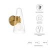Modway Beacon Wall Sconce – 1-Light Industrial Style Fixture with Glass Shade - 2 of 4