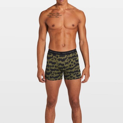 Pair Of Thieves Men's Super Fit Camo Boxer Briefs - Forest Green M : Target