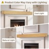 TinyHomie Fireplace Mantel,Wood Floating Fireplace Shelves,Wall Mounted Wooden Display Shelving - 4 of 4