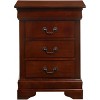 NicBex 21 Inch Nightstand with 3 Drawers,Bedside Tables with Metal Handles for Bedroom,Living Room - 3 of 4