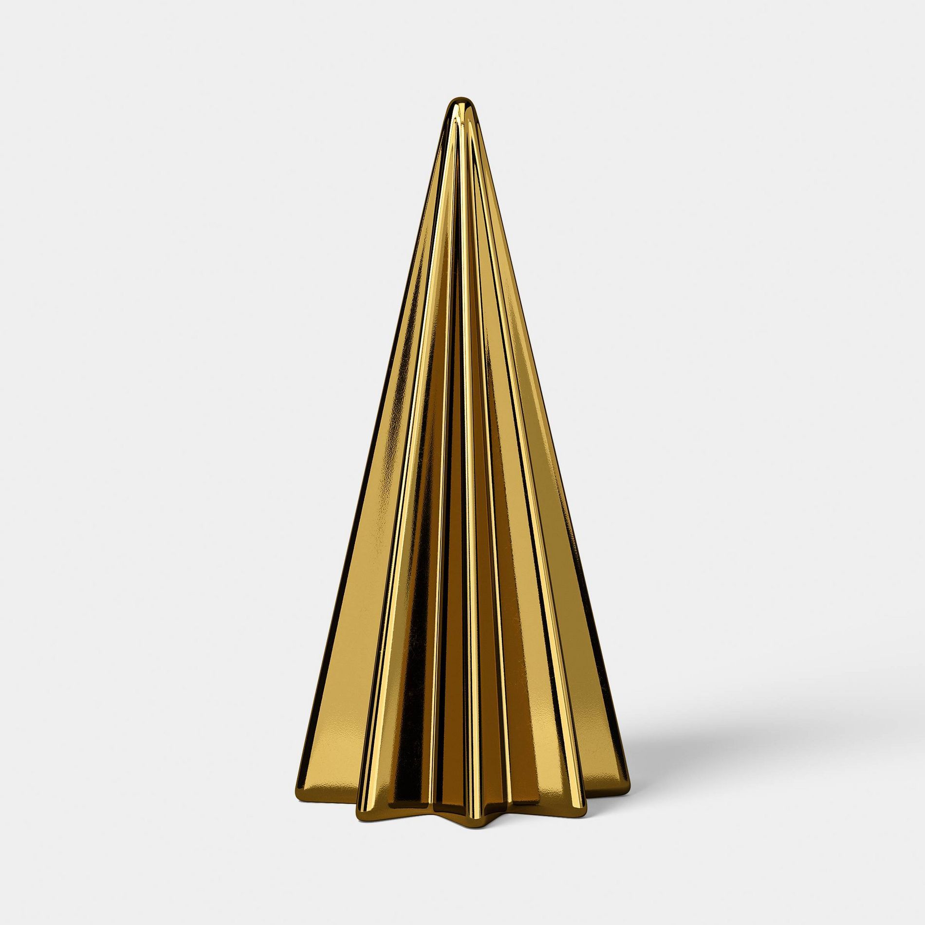 Medium Gold Faceted Christmas Tree - Threshold™