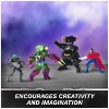 Metal Force Team Up Brainiac and Lex Luthor vs Batman and Superman Set Action Figures with Exclusive Accessories, Includes Character Cards - 2 of 4