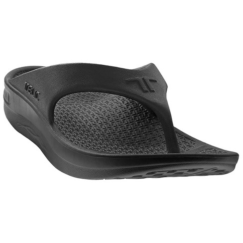 Telic Arch Support Pain Relief Energy Flip Flops - 3xs - Midnight
