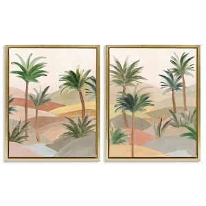 Stupell Industries Exotic Desert Oasis 2pc Floating Frame Art Set - 1 of 4