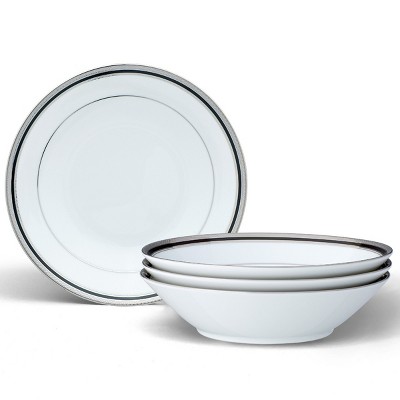 Noritake Austin Platinum Set of 4 Soup Bowls