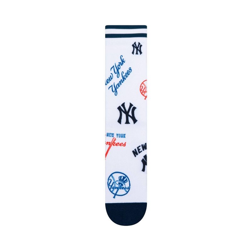 MLB New York Yankees Mixed Up Crew Socks - L, 3 of 4