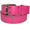 CTM Kids' 1 Inch Wide Leather Two Hole Jean Belt - 4 of 4