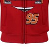 Disney Cars Lightning McQueen Boys Zip Up Hoodie with Pockets for Toddlers and Big Kids - 4 of 4