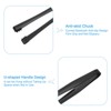Unique Bargains Stainless Steel Ice Tongs for Appetizers, Charcuterie, Dessert, Tea Party, Bar, Cafe Serving 6" Black 2 Pcs - 4 of 4